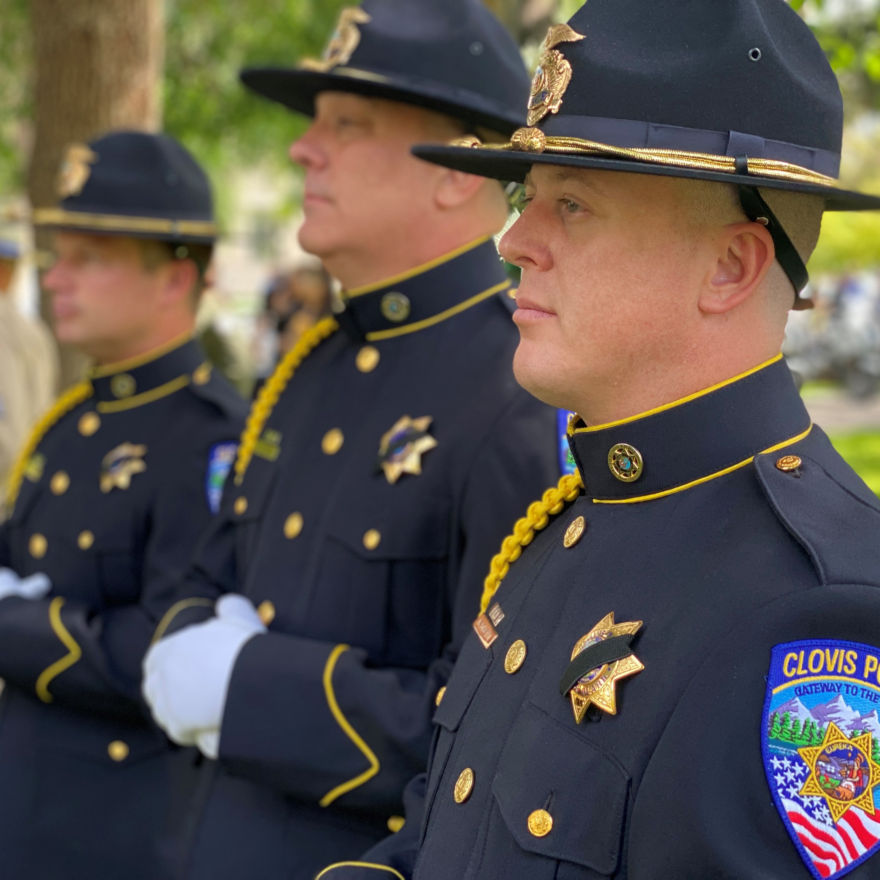 Honor Guard officers at ceremonial event